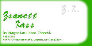 zsanett kass business card